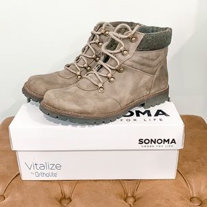Sonoma Arabella Stone Colored Ankle Boots Size 8